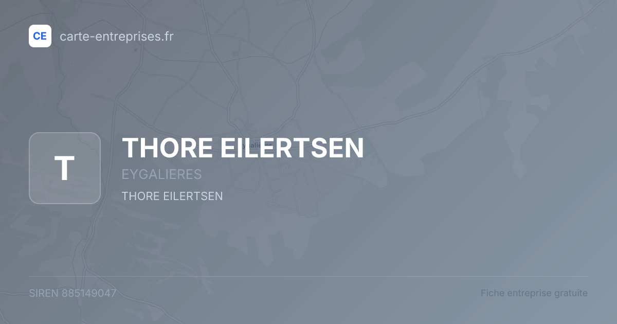 THORE EILERTSEN — 885149047 — fiche entreprise