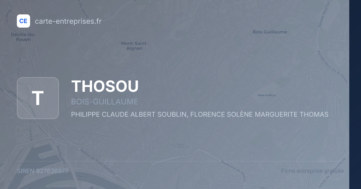 THOSOU — 927636977 — fiche entreprise