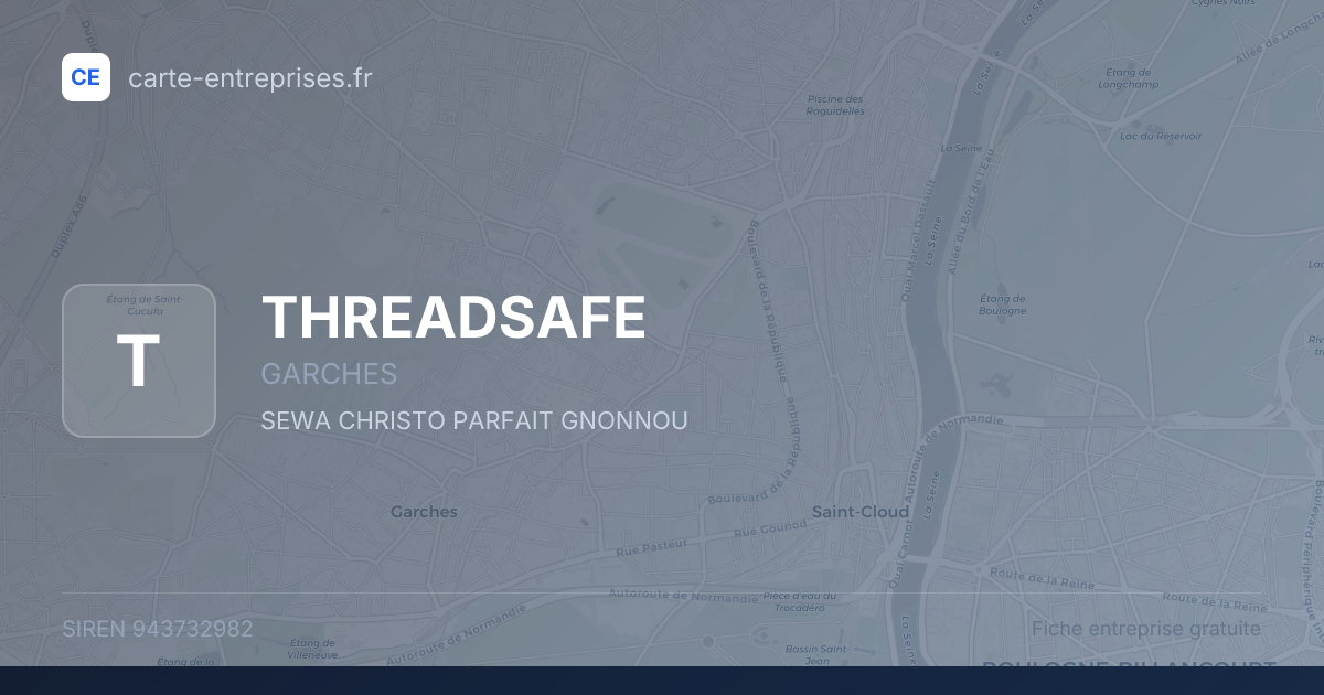 THREADSAFE — 943732982 — fiche entreprise