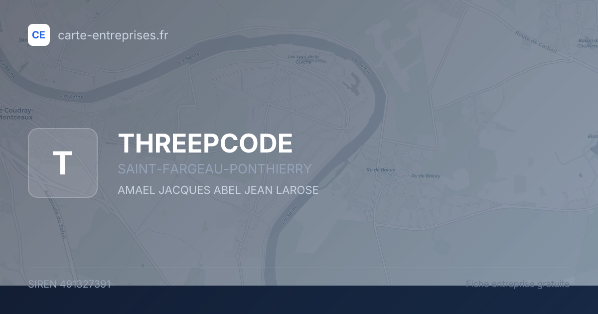THREEPCODE — 491327391 — fiche entreprise