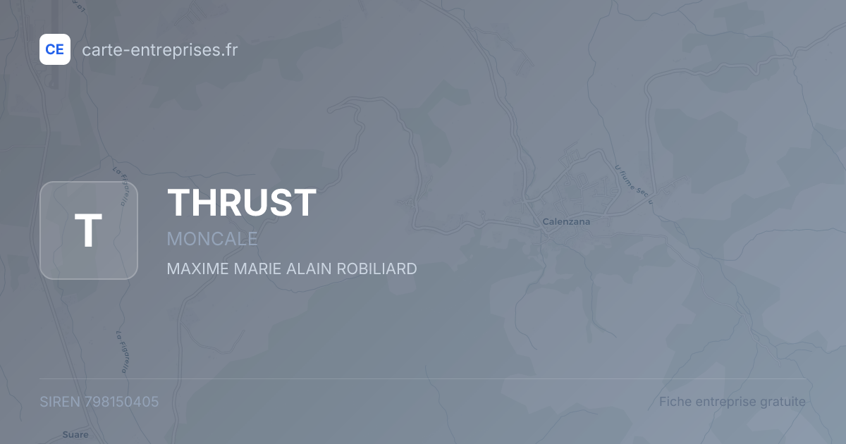 THRUST — 798150405 — fiche entreprise