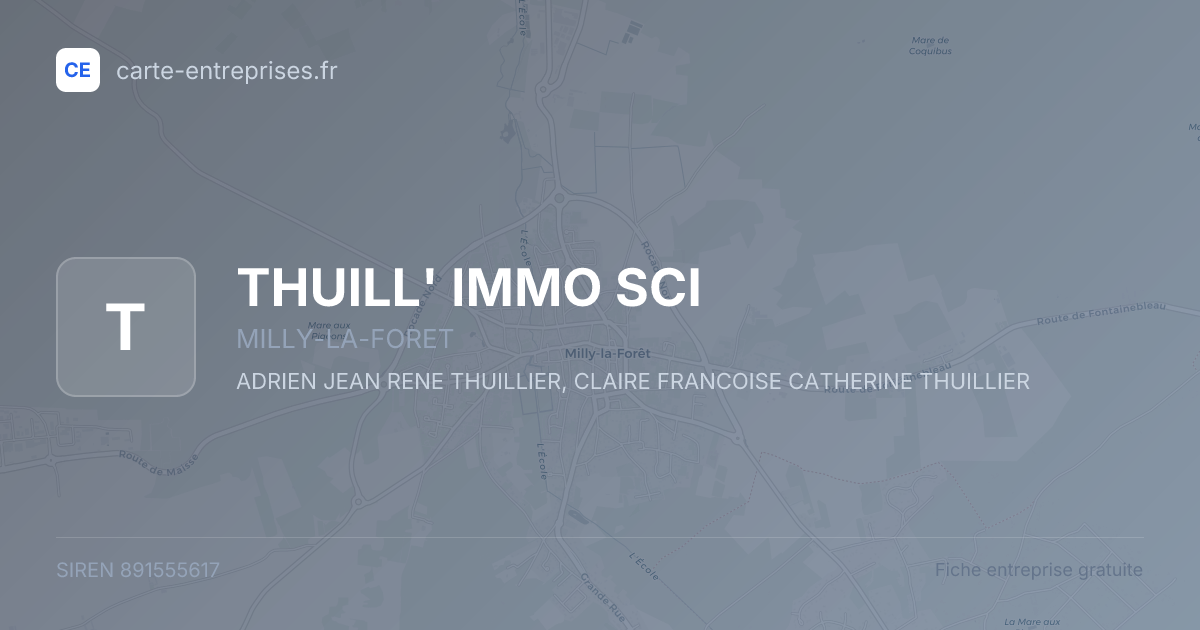 THUILL' IMMO SCI — 891555617 — fiche entreprise