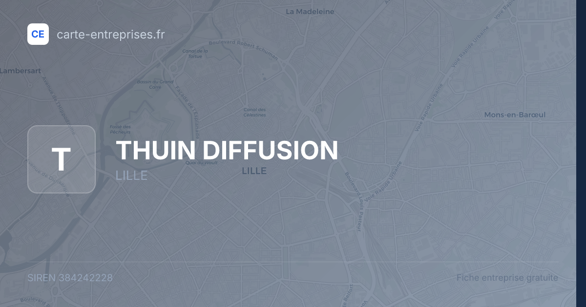 THUIN DIFFUSION — 384242228 — fiche entreprise