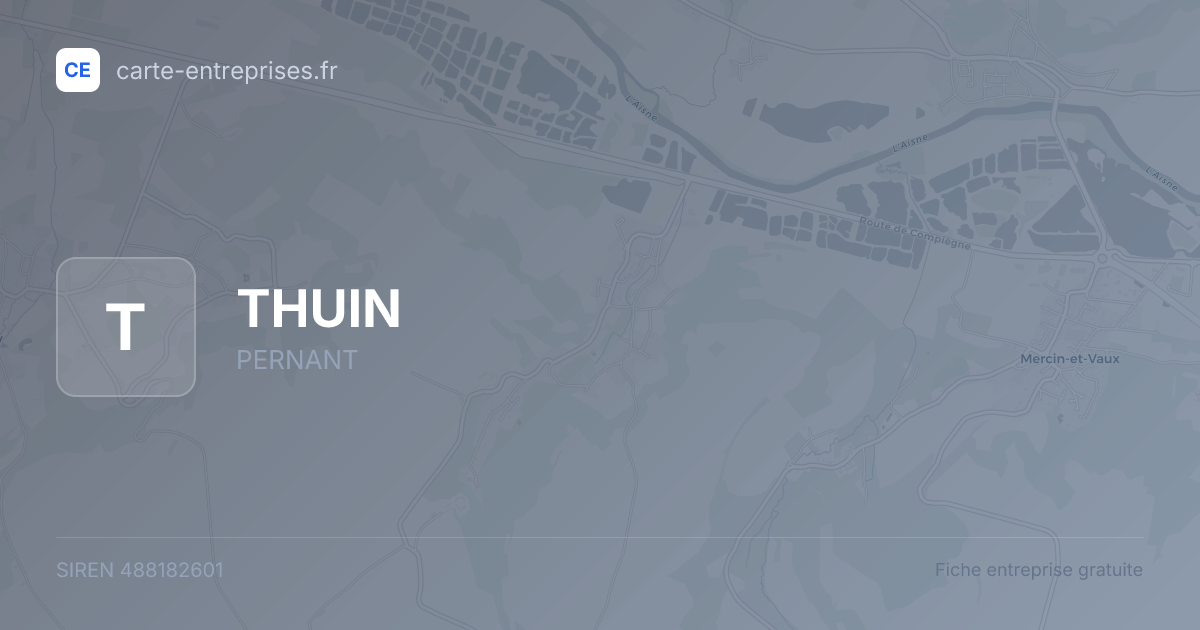 THUIN — 488182601 — fiche entreprise