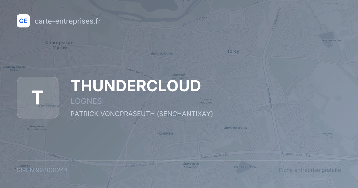 THUNDERCLOUD — 928031244 — fiche entreprise