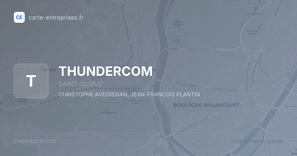 THUNDERCOM — 825360100 — fiche entreprise