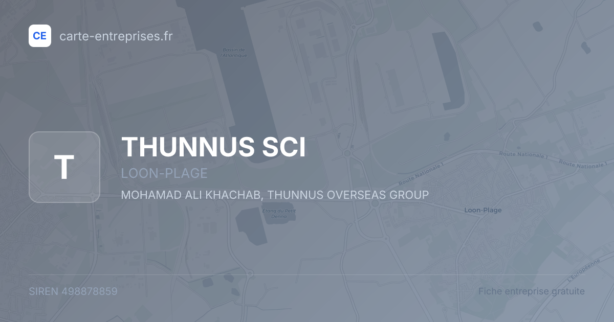 THUNNUS SCI — 498878859 — fiche entreprise