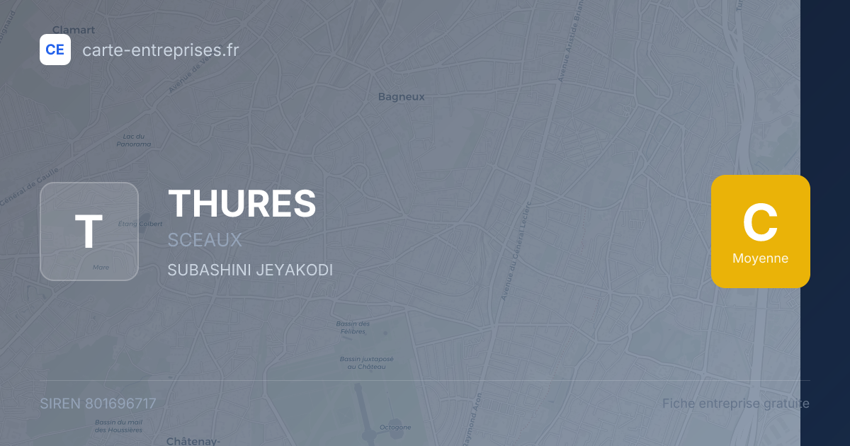 THURES — 801696717 — fiche entreprise