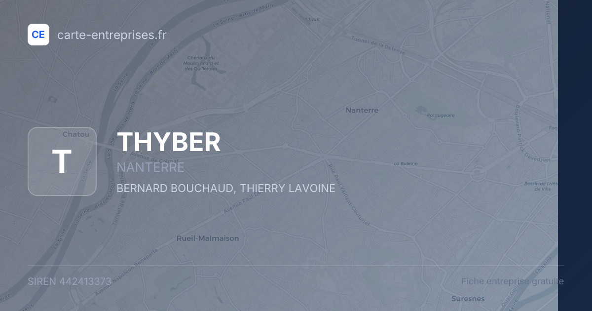 THYBER — 442413373 — fiche entreprise