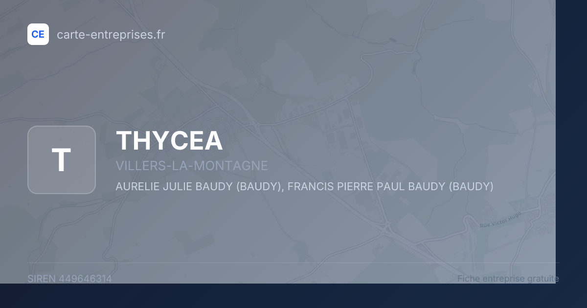 THYCEA — 449646314 — fiche entreprise