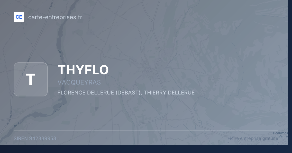 THYFLO — 942339953 — fiche entreprise