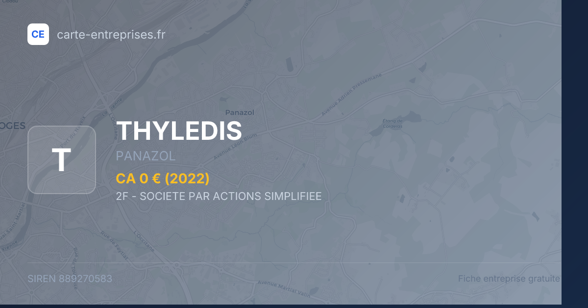 THYLEDIS — 889270583 — fiche entreprise