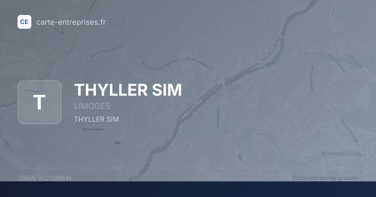 THYLLER SIM — 902509041 — fiche entreprise