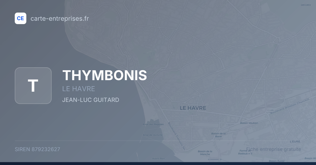 THYMBONIS — 879232627 — fiche entreprise