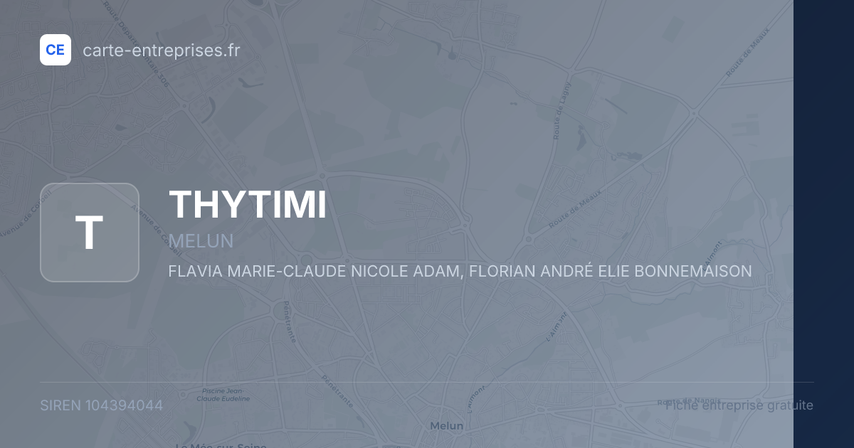 THYTIMI — 104394044 — fiche entreprise