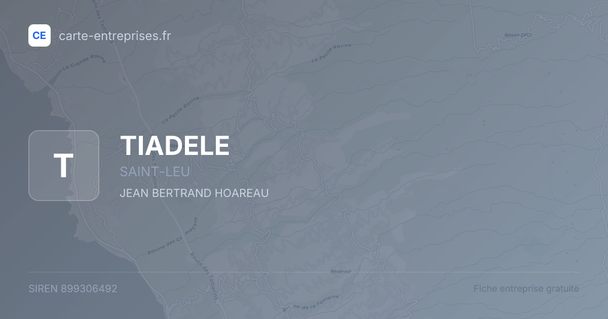 TIADELE — 899306492 — fiche entreprise