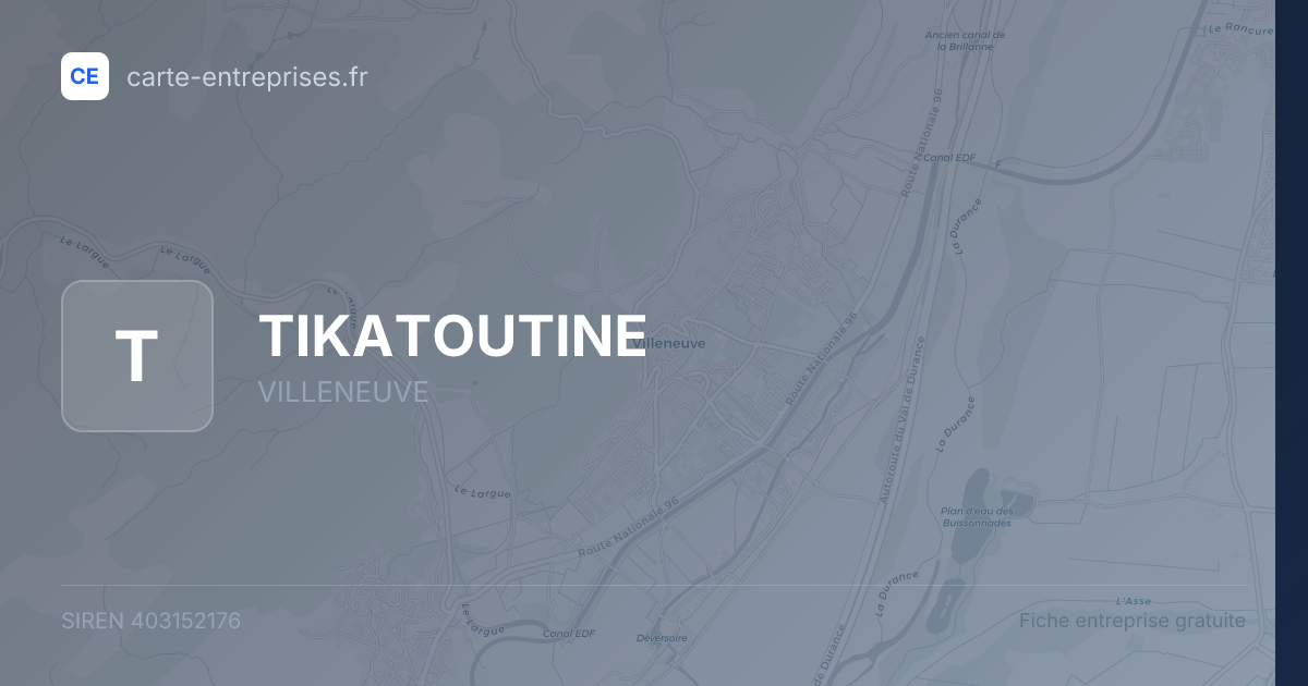 TIKATOUTINE — 403152176 — fiche entreprise