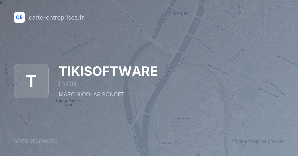 TIKISOFTWARE — 953890860 — fiche entreprise