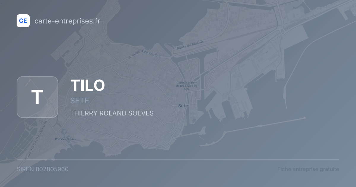 TILO — 802805960 — fiche entreprise