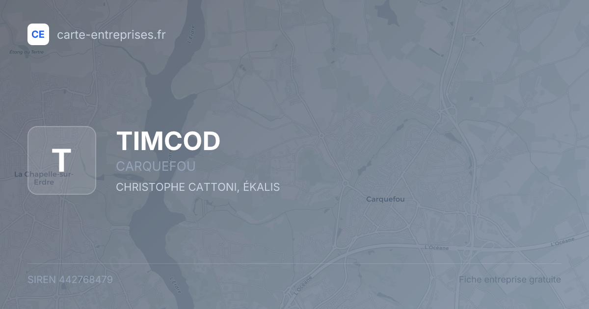 TIMCOD — 442768479 — fiche entreprise