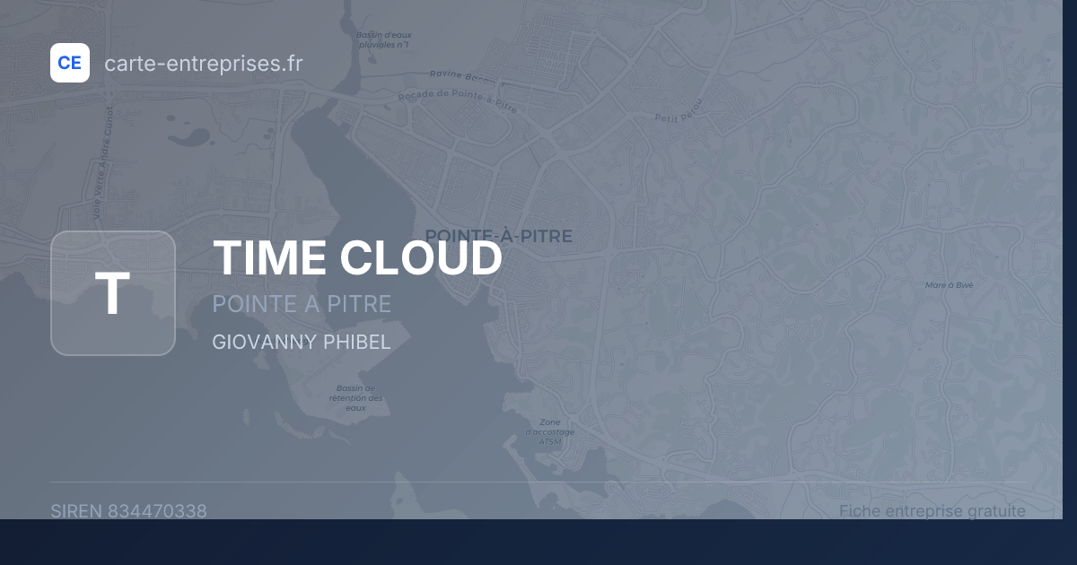 TIME CLOUD — 834470338 — fiche entreprise