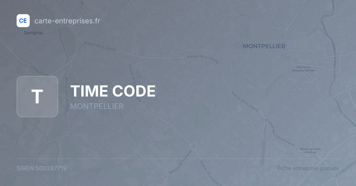 TIME CODE — 500287719 — fiche entreprise