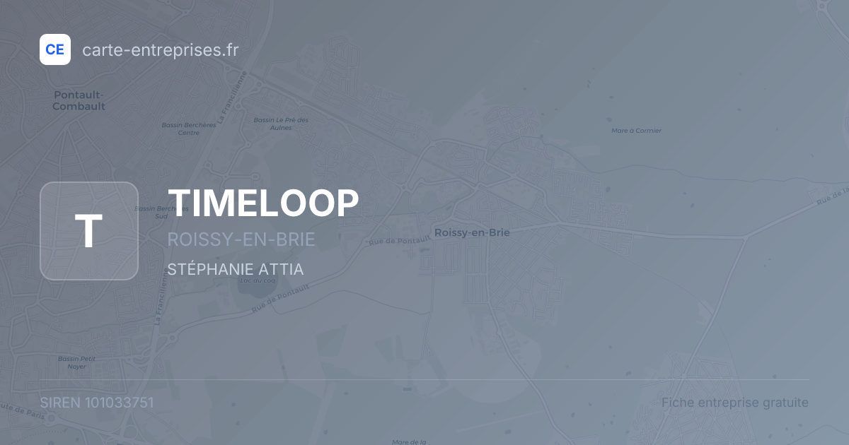 TIMELOOP — 101033751 — fiche entreprise