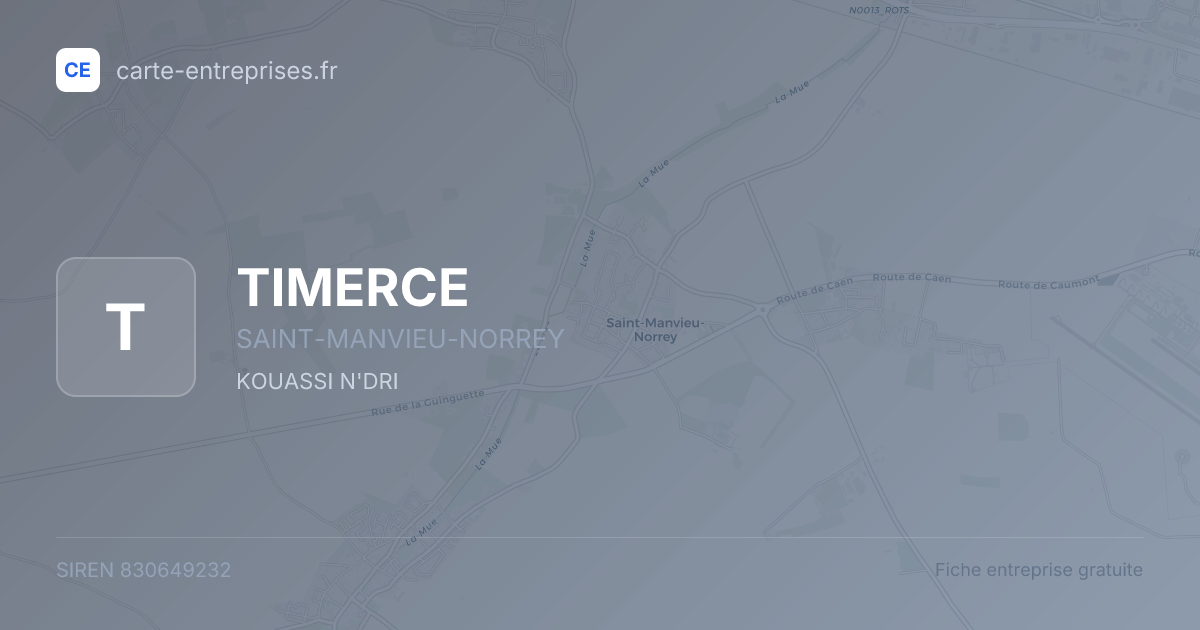 TIMERCE — 830649232 — fiche entreprise