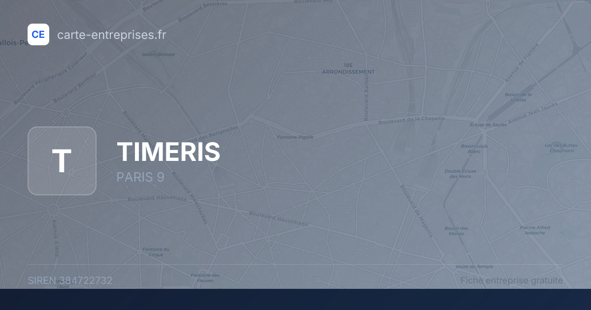 TIMERIS — 384722732 — fiche entreprise