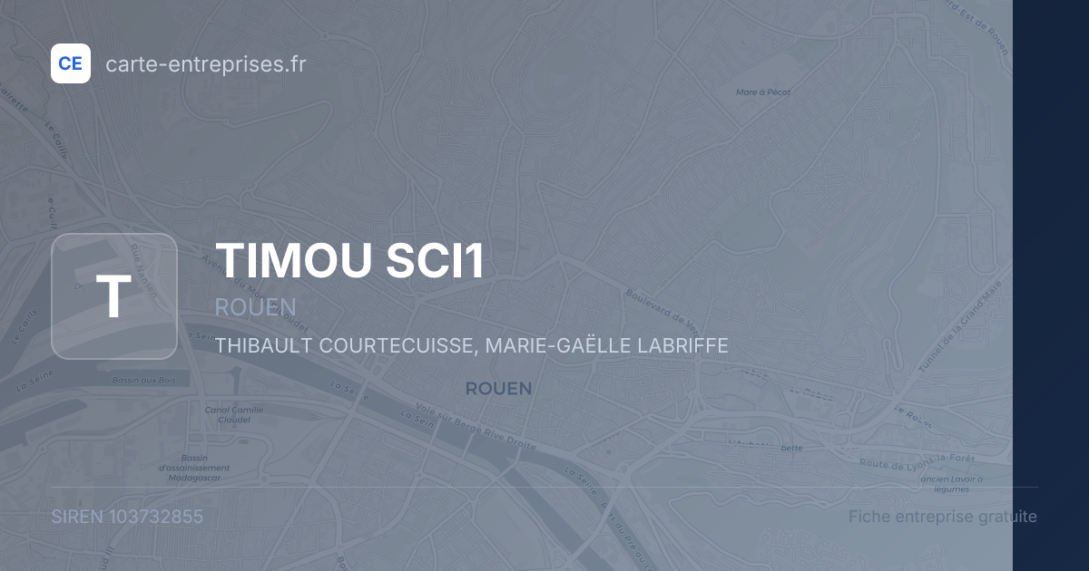 TIMOU SCI1 — 103732855 — fiche entreprise