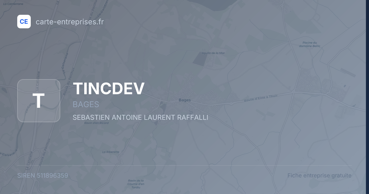 TINCDEV — 511896359 — fiche entreprise