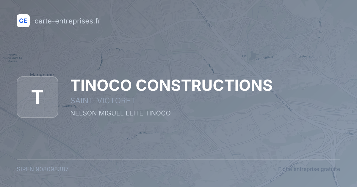TINOCO CONSTRUCTIONS — 908098387 — fiche entreprise