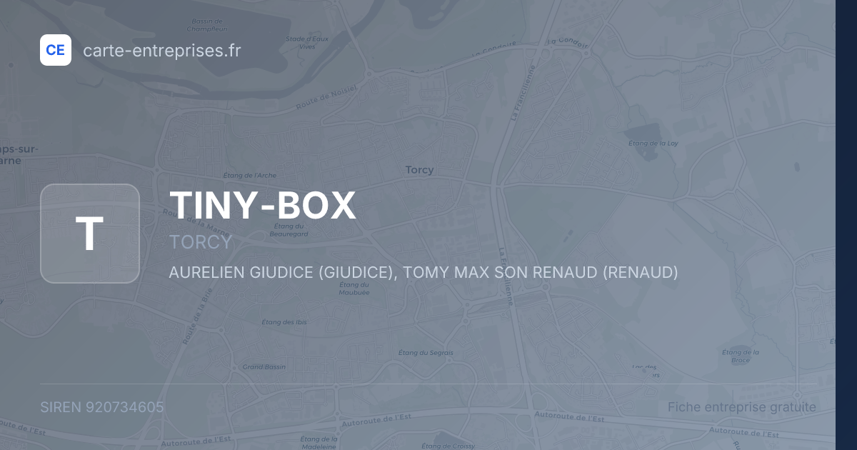 TINY-BOX — 920734605 — fiche entreprise