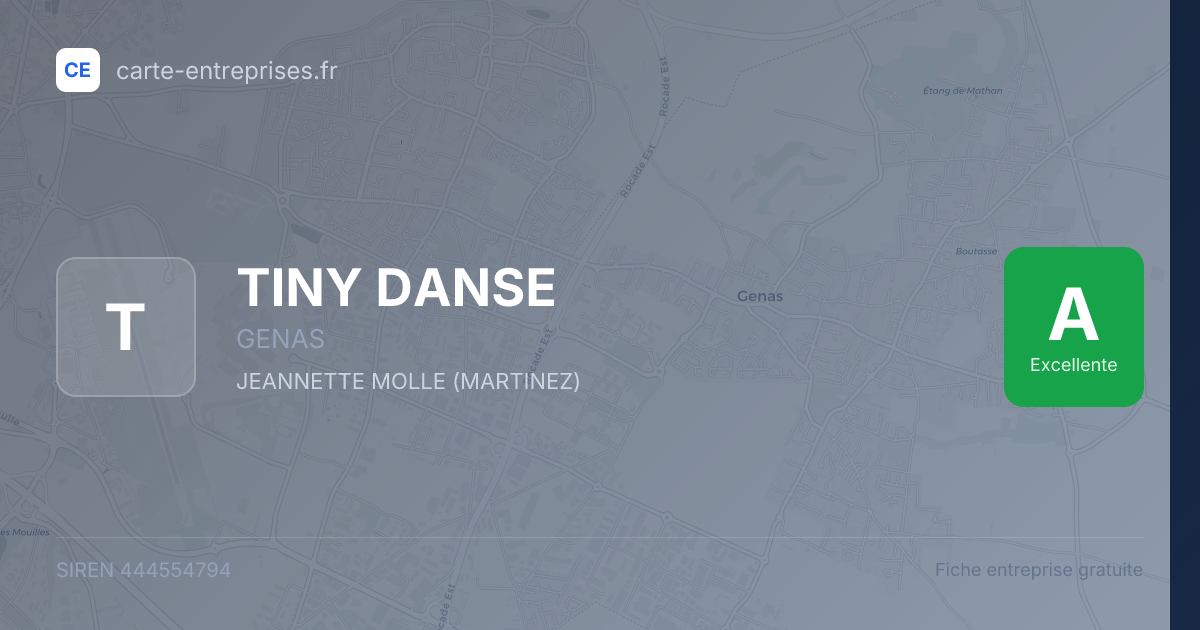 TINY DANSE — 444554794 — fiche entreprise