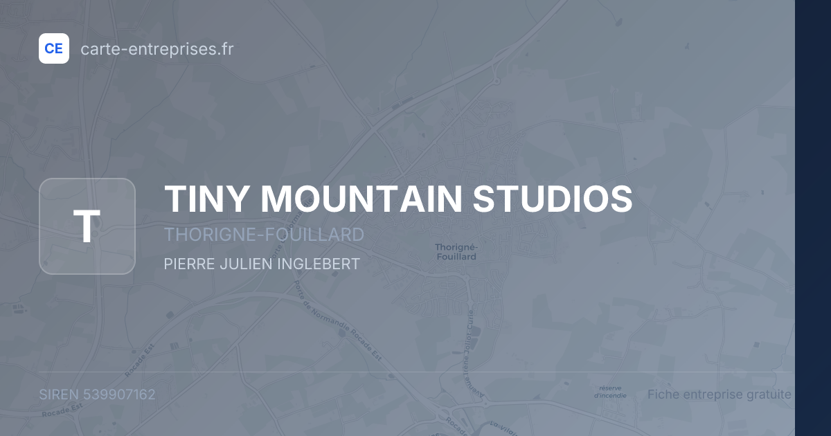 TINY MOUNTAIN STUDIOS — 539907162 — fiche entreprise