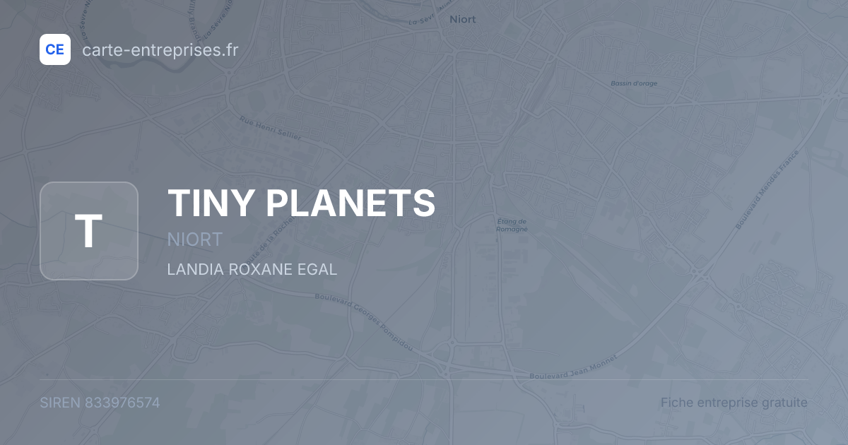TINY PLANETS — 833976574 — fiche entreprise