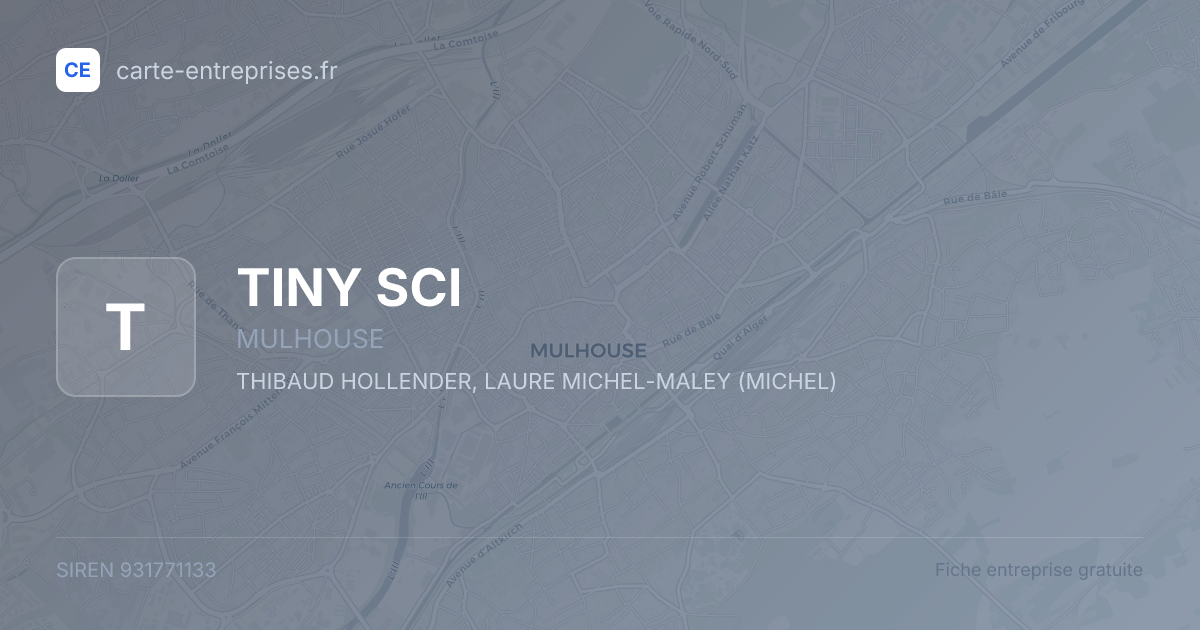 TINY SCI — 931771133 — fiche entreprise