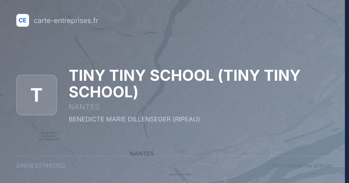 TINY TINY SCHOOL — 827461302 — fiche entreprise