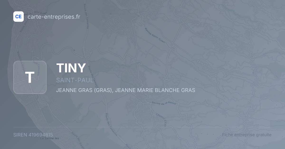 TINY — 419694815 — fiche entreprise