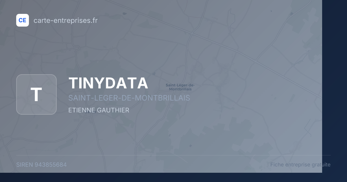 TINYDATA — 943855684 — fiche entreprise