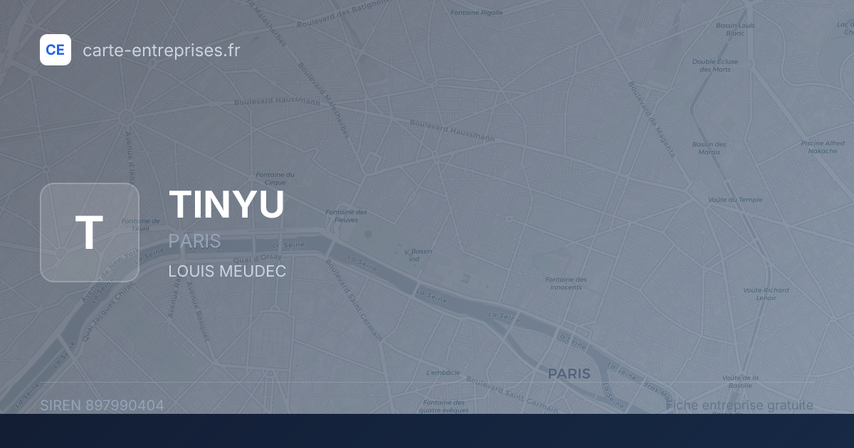 TINYU — 897990404 — fiche entreprise
