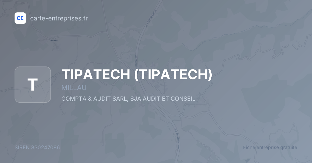 TIPATECH — 830247086 — fiche entreprise
