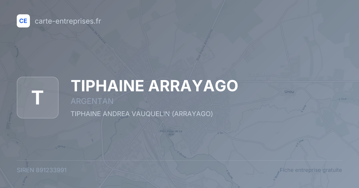 TIPHAINE ARRAYAGO — 891233991 — fiche entreprise