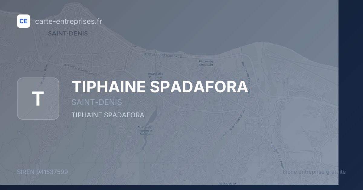 TIPHAINE SPADAFORA — 941537599 — fiche entreprise
