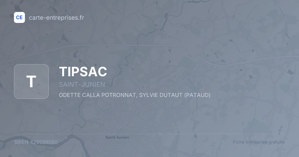 TIPSAC — 429588080 — fiche entreprise