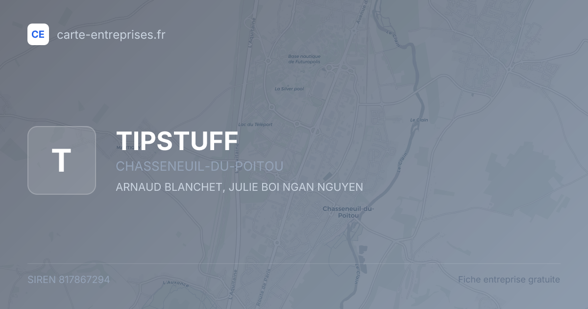 TIPSTUFF — 817867294 — fiche entreprise