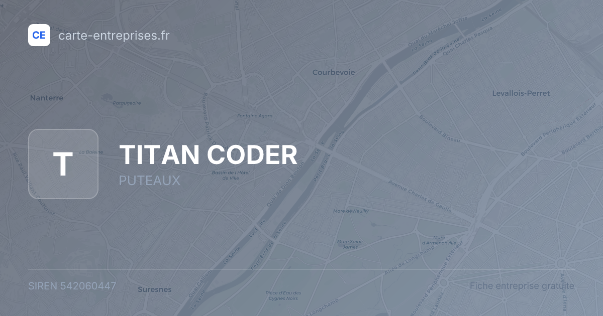 TITAN CODER — 542060447 — fiche entreprise