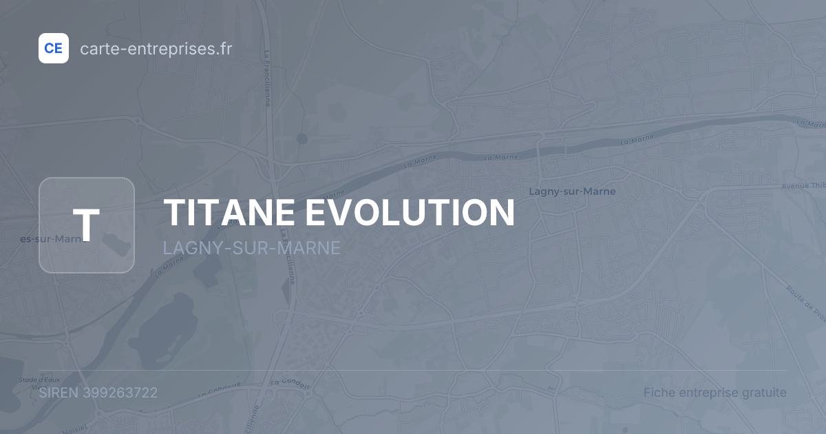 TITANE EVOLUTION — 399263722 — fiche entreprise
