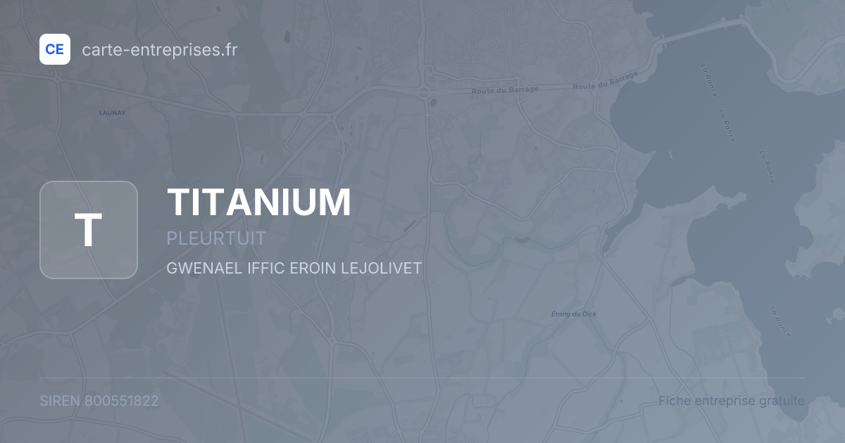 TITANIUM — 800551822 — fiche entreprise