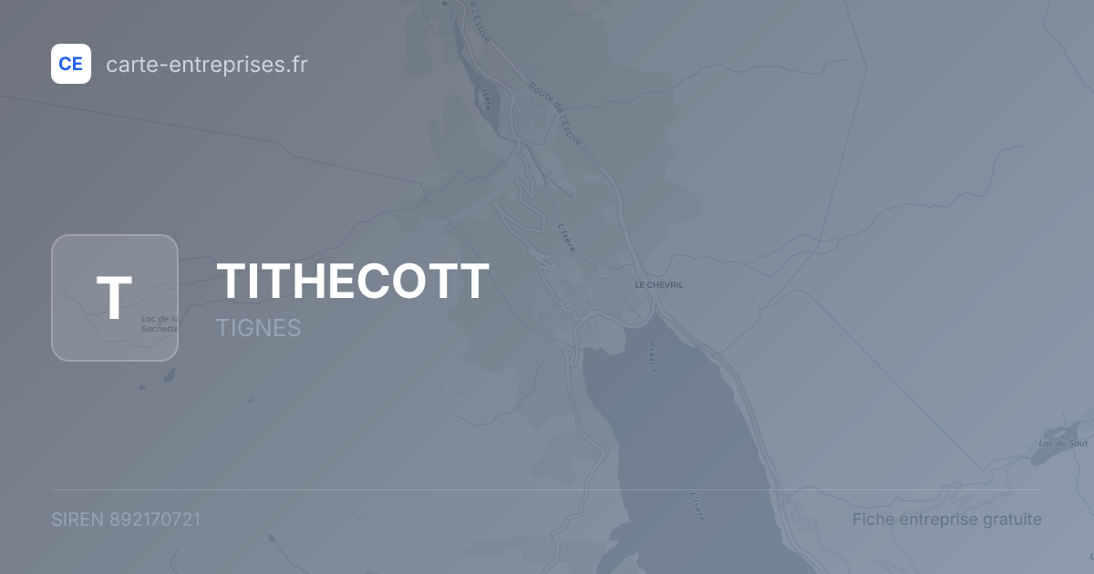 TITHECOTT — 892170721 — fiche entreprise